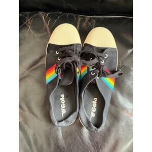 Vegan Gola Classics Women's Coaster Rainbow‎ Mule Plimsolls